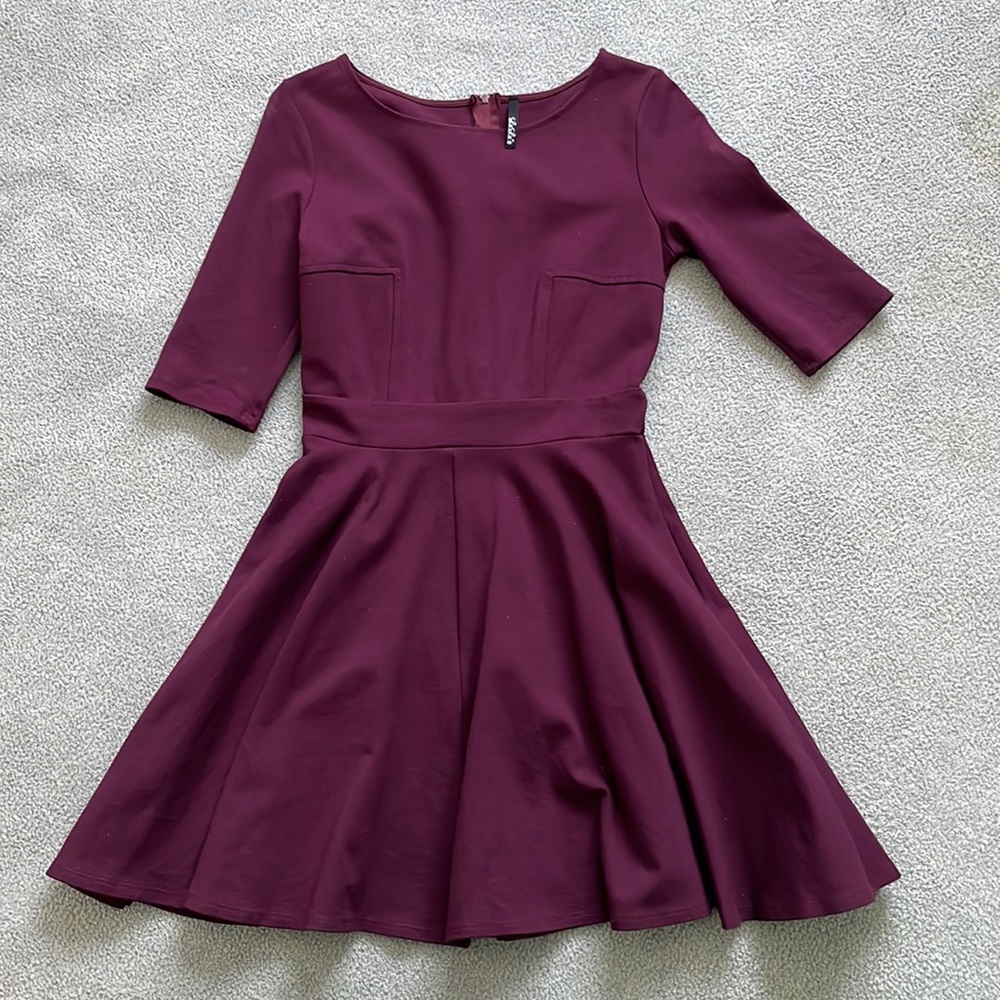 Purple skater style dress